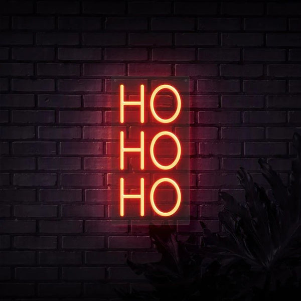 HO HO HO NEON SIGN