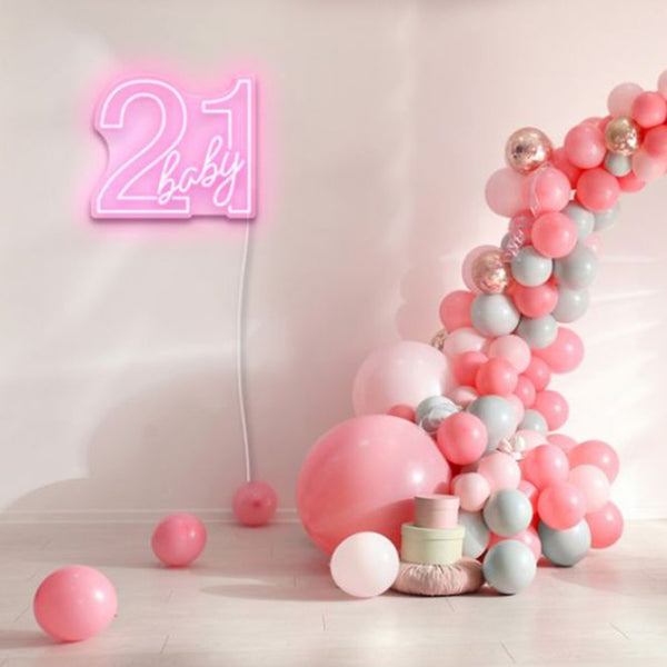 21 BABY NEON SIGN